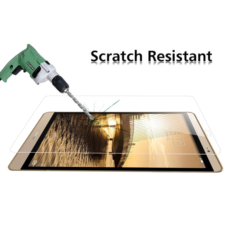 75 PCS 0.4mm 9H Surface Hardness Explosion-proof Tempered Glass Film for Huawei MediaPad M2 8.0