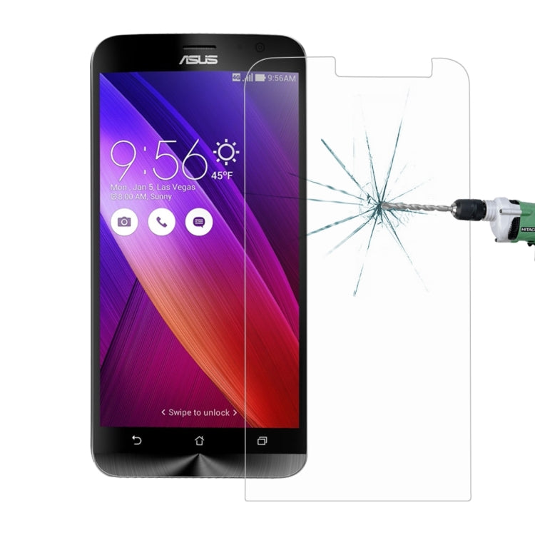 100 PCS for ASUS Zenfone 2 5.5inch ZE550ML / ZE551ML 0.26mm 9H Surface Hardness 2.5D Explosion-proof Tempered Glass Screen Film