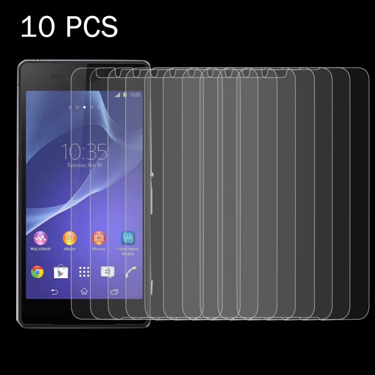10 PCS for Sony Xperia E4 0.26mm 9H Surface Hardness 2.5D Explosion-proof Tempered Glass Screen Film