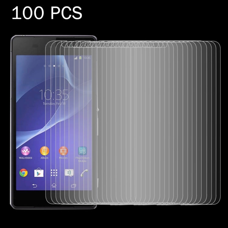 100 PCS for Sony Xperia E4 0.26mm 9H Surface Hardness 2.5D Explosion-proof Tempered Glass Screen Film