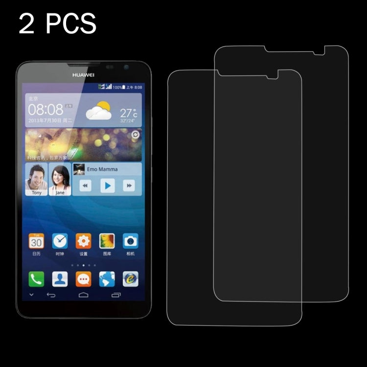 2 PCS for Huawei Ascend Mate 2 0.26mm 9H Surface Hardness 2.5D Explosion-proof Tempered Glass Screen Film