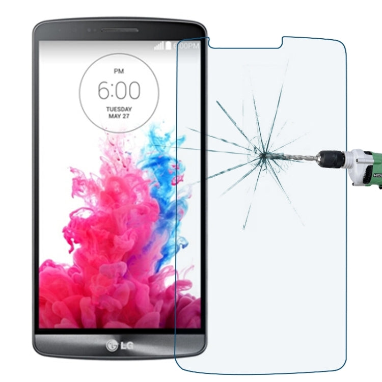 0.30mm 9H+ Surface Hardness 2.5D Explosion-proof Anti Blue-ray Tempered Glass Film for LG G3 / D850 / D851 / D855 / VS985
