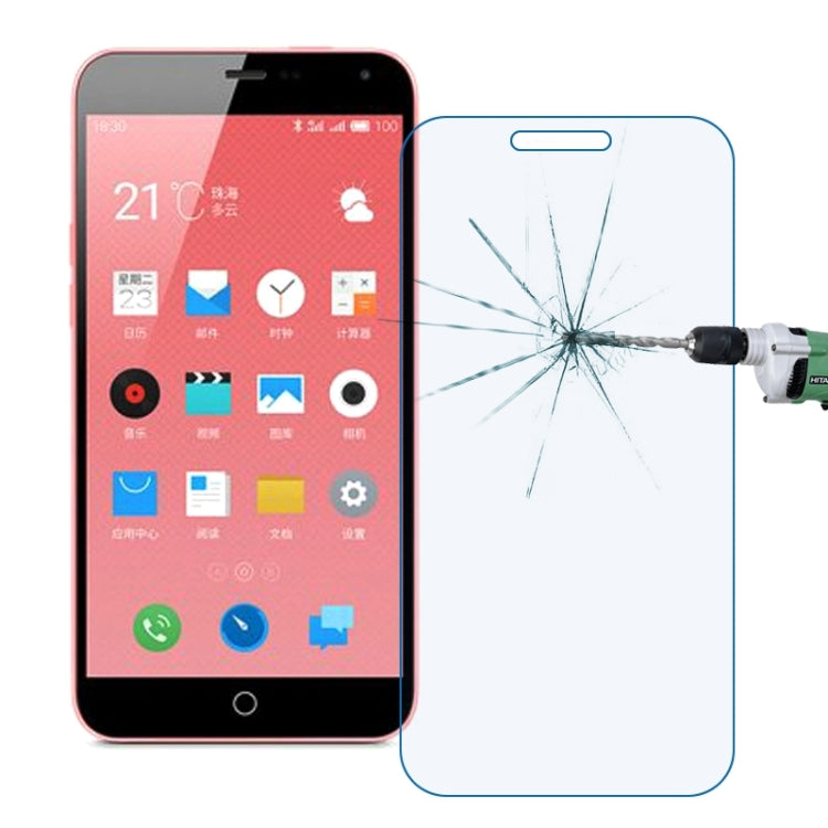 0.30mm 9H+ Surface Hardness 2.5D Explosion-proof Anti Blue-ray Tempered Glass Film for Meizu M1 Note