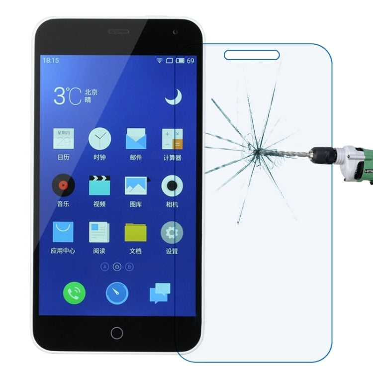 0.30mm 9H+ Surface Hardness 2.5D Explosion-proof Anti Blue-ray Tempered Glass Film for Meizu M1 / K52 / M456M / M456A