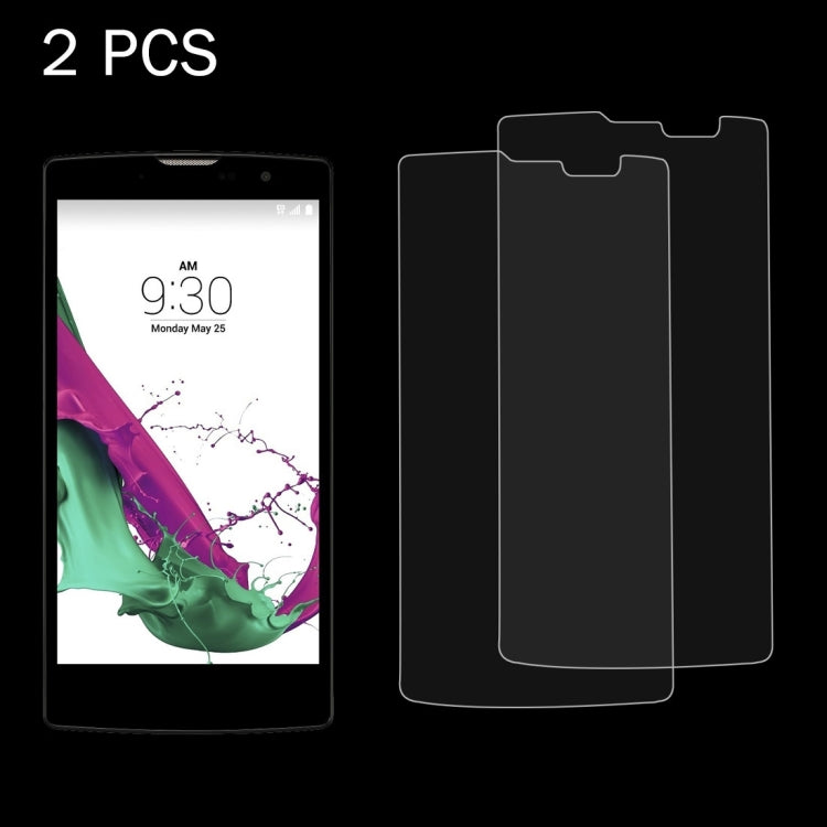 2 PCS for LG G4c / H525N / G4 mini 0.26mm 9H Surface Hardness 2.5D Explosion-proof Tempered Glass Screen Film