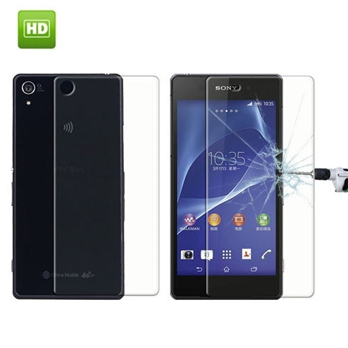 0.26mm 9H+ Surface Hardness Explosion-proof Front + Back Tempered Glass Film for Sony Xperia Z2