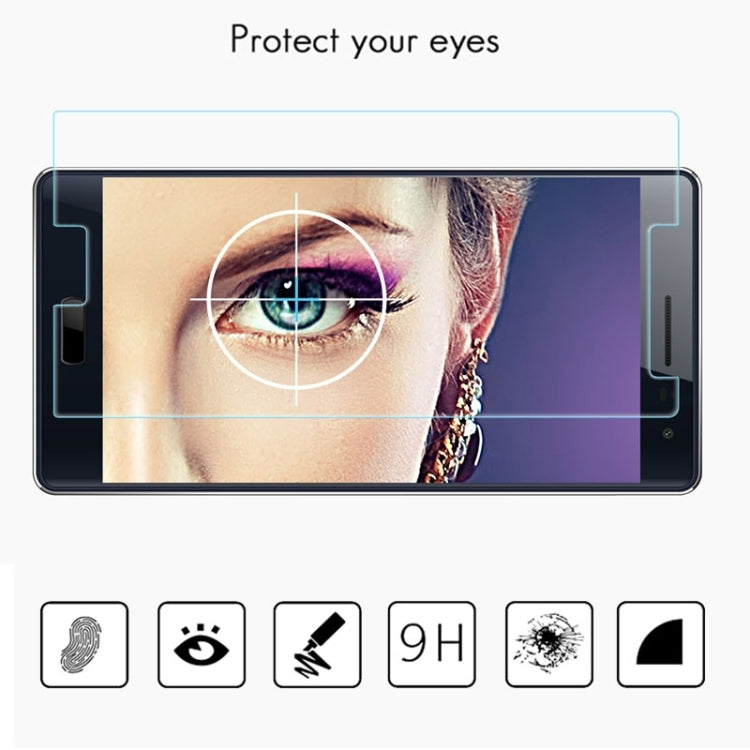0.3mm 2.5D Blue Light Filter Explosion-proof Tempered Glass Film for Bluboo Xtouch