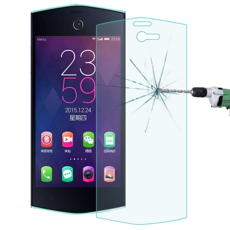 0.26mm 9H+ Surface Hardness 2.5D Explosion-proof Tempered Glass Film for Meitu M4