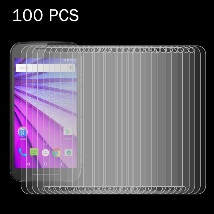 100 PCS for Motorola Moto G (3rd gen) 0.26mm 9H+ Surface Hardness 2.5D Explosion-proof Tempered Glass Film