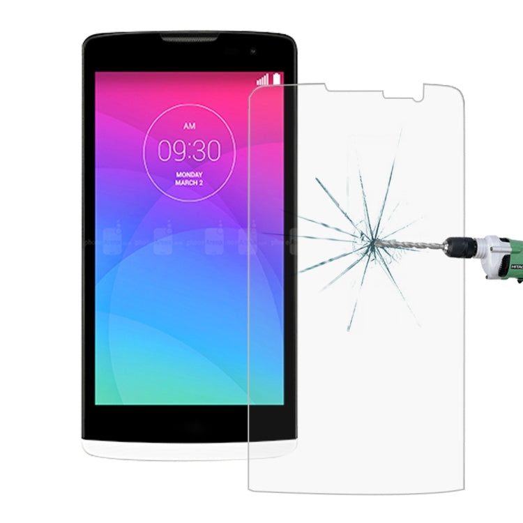 50 PCS for LG Leon / C40 0.26mm 9H Surface Hardness 2.5D Explosion-proof Tempered Glass Film, No Retail Package