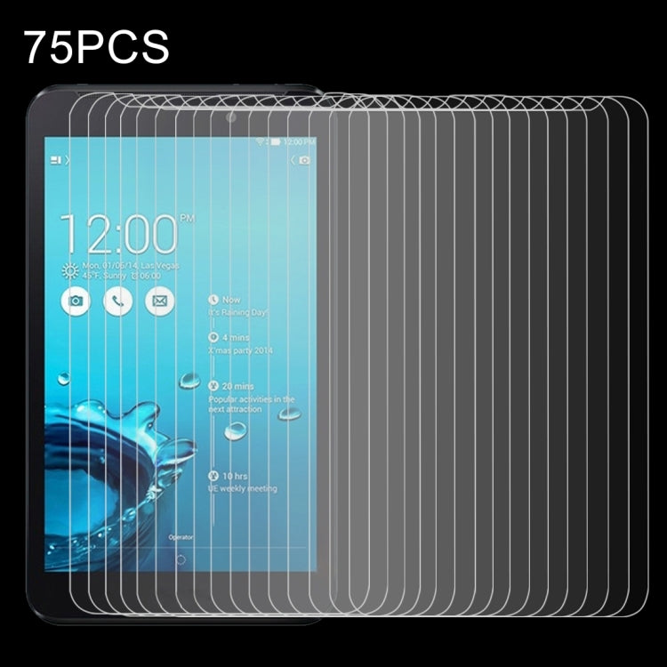 75 PCS for Asus Fonepad 7 / FE170CG 0.4mm 9H+ Surface Hardness 2.5D Explosion-proof Tempered Glass Film