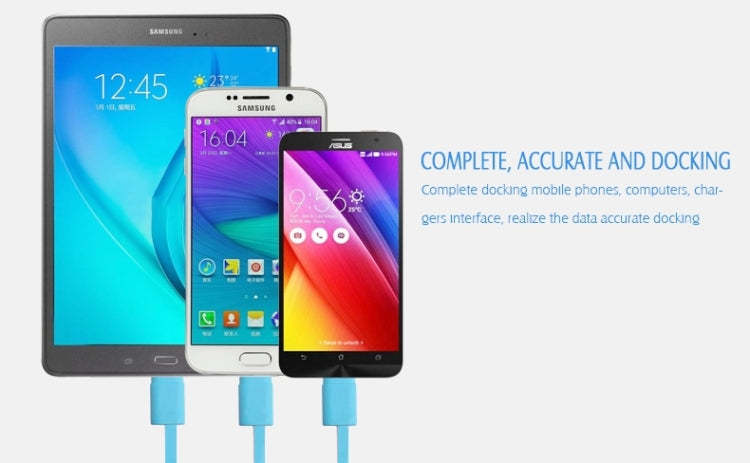 Squared Bobbin Style Micro USB to USB Data / Charger Cable for Galaxy S6 Edge / S6 / S5 / SIV / SIII, Tab / Tab 2 / Tab 3 / Tab 4, Note 5 / Note 4 / Note 10.1, HTC, Nokia, Sony,etc Max Length: 85cm