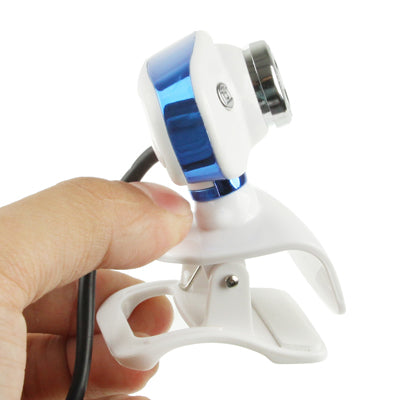 16.0 Mega Pixels USB 2.0 Driverless PC Camera / Webcam with Clip + MIC, Cable Length: 1.1m(White)
