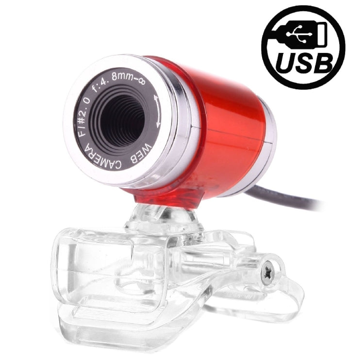 5.0 Pixels Driverless USB PC Camera for Laptop PC(Red)