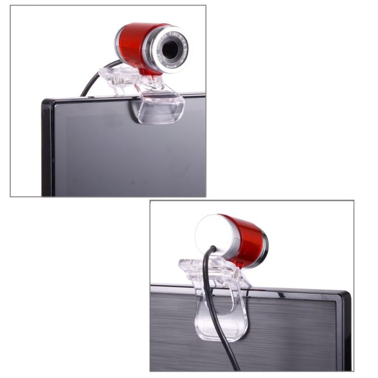 5.0 Pixels Driverless USB PC Camera for Laptop PC(Red)