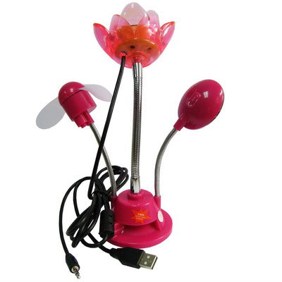 USB Light Fan 1.3 Pixel Driverless Camera with Mic, Vacuum Cup Sucker