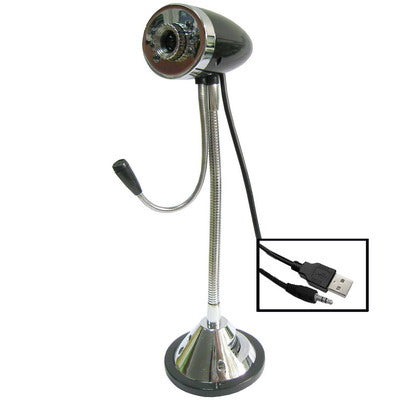 1.3 Mega Pixels Driverless 6 LED PC Camera With Mic,Vacuum Cup Sucker