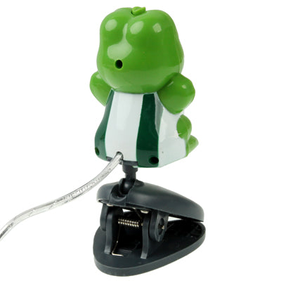 USB 2.0 Cartoon Green Frog Style 0.48 Mega Pixels Driverless PC Camera / Webcam, Cable Length: 1.2m