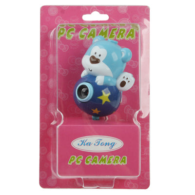 USB 2.0 Cartoon Bear Style 0.48 Mega Pixels Driverless PC Camera / Webcam, Cable Length: 1.2m