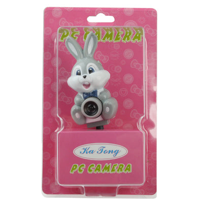 USB 2.0 Cartoon Rabbit Style 0.48 Mega Pixels Driverless PC Camera / Webcam, Cable Length: 1.2m