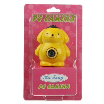USB 2.0 Cartoon Yellow Bear Style 0.48 Mega Pixels Driverless PC Camera / Webcam, Cable Length: 1.2m