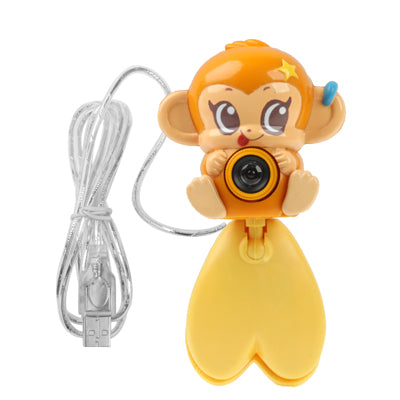 USB 2.0 Cartoon Monkey Style 0.48 Mega Pixels Driverless PC Camera / Webcam, Cable Length: 1.2m