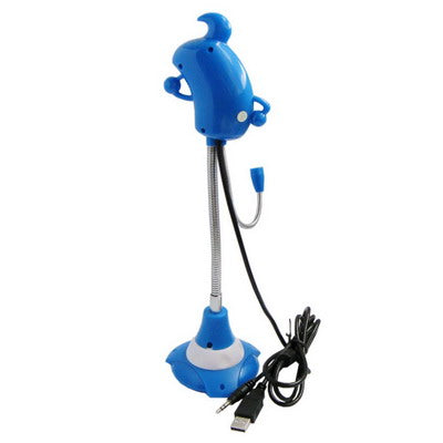 Expo emblem design 5000K Pixels Driverless PC Camera With Mic,Vacuum Cup Sucker(Blue)