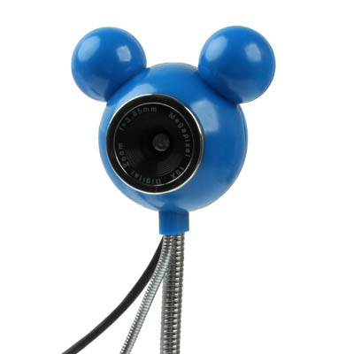 5.0 Mega Pixels Mickey Style USB 2.0 Driverless PC Camera / Webcam with MIC, Cable Length: 1.2m