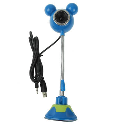 5.0 Mega Pixels Mickey Style USB 2.0 Driverless PC Camera / Webcam with MIC, Cable Length: 1.2m