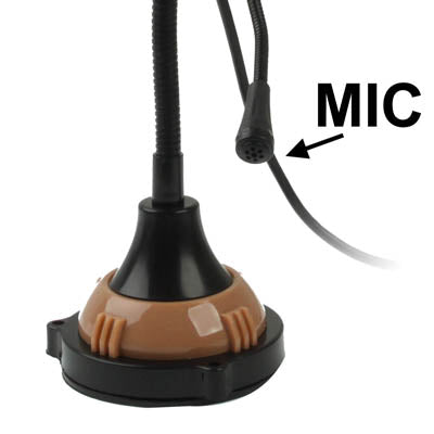 5.0 Mega Pixels USB 2.0 Driverless PC Camera / Webcam with MIC and 4 LED Lights, Cable Length: 1.2m