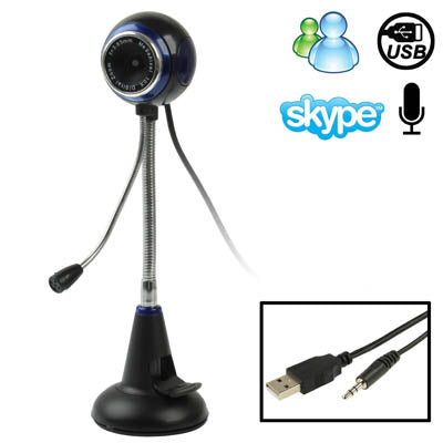 5.0 Mega Pixels USB 2.0 Driverless PC Camera / Webcam with MIC, Cable Length: 1.2m, Package Random Delivery