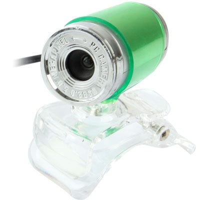5.0 Mega Pixels USB 2.0 Driverless PC Camera / Webcam with Clip, Support 360 Degree Rotation, Cable Length: 1.1m(Green)
