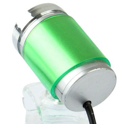 5.0 Mega Pixels USB 2.0 Driverless PC Camera / Webcam with Clip, Support 360 Degree Rotation, Cable Length: 1.1m(Green)