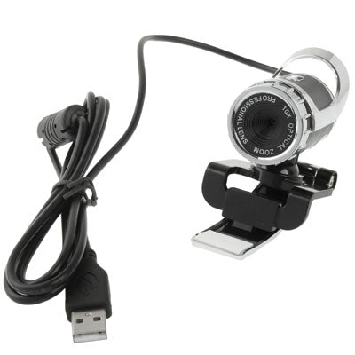 5.0 Mega Pixels 10X Digital Zoom USB 2.0 Driverless PC Camera / Webcam with Clip, Support 360 Degree Rotation, Cable Length: 1.1m(Black)