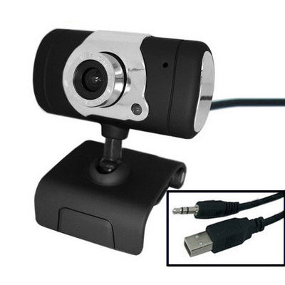 USB 16.0 Mega Pixels Driverless PC Camera with Mic and 360 degree rotated