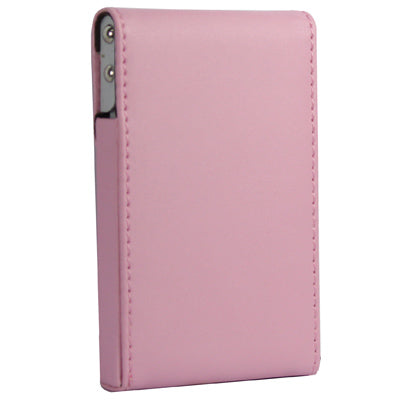 Leather Name Card Holder (Pink)