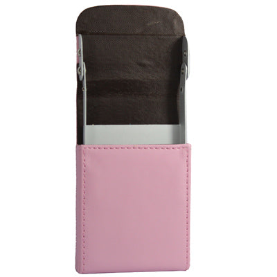Leather Name Card Holder (Pink)