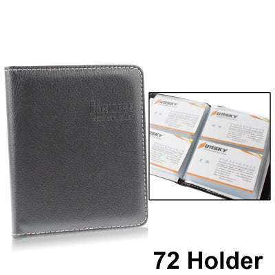 High Quality Leather Business Name Credit ID Card Holder with 72 Holder (No. 5790)