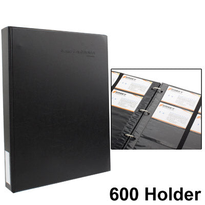 Advanced Leather Business Name Credit ID Card Holder with 600 Holder (No. 5798)