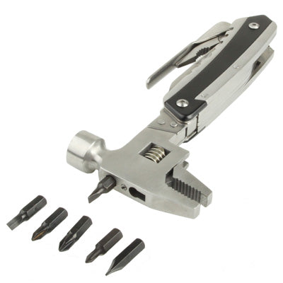 Outdoor Stainless Steel Multi-function Hammer (Hammer, Wrench, Pliers, Saw Blade, Knife)