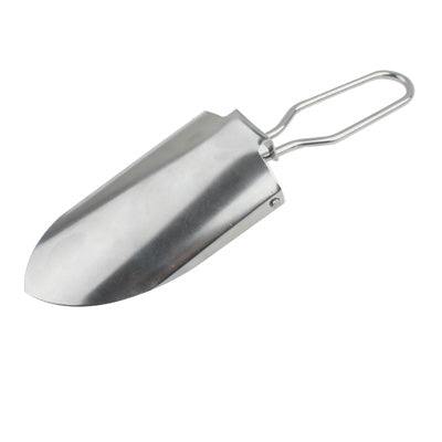 Folding Stainless Steel Hand Shovel(Silver)