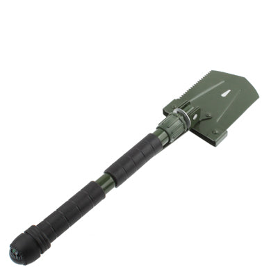 Military Type Folding Survival Shovel Spade with Compass