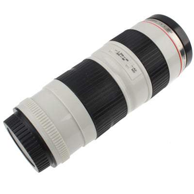 Unique Plastic Simulation Dummy Zoom Lens (EF70-200mm G/ 4 USM) Coffee Cup Mug, Stainless steel liner(White)