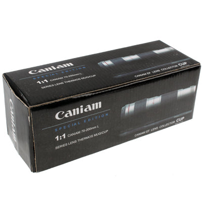 Unique Plastic Simulation Dummy Zoom Lens (EF70-200mm G/ 4 USM) Coffee Cup Mug, Stainless steel liner(White)