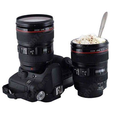 Unique Plastic Simulation Dummy Zoom Lens (EF24-105mm G/ 4 USM) Coffee Cup Mug(Black)