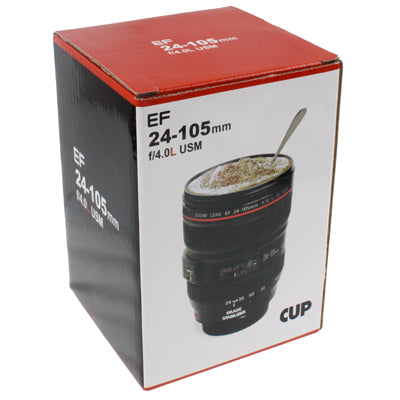 Unique Plastic Simulation Dummy Zoom Lens (EF24-105mm G/ 4 USM) Coffee Cup Mug(Black)