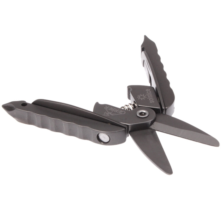 Mini Multi-functional Stainless Steel Powerful Scissors(Grey)