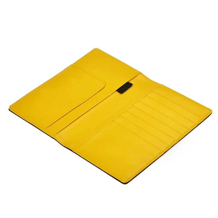 Classical Leather Passport Travel Wallet Case with Card Slots &Wallet & Pen Strap (Random Color Delivery)