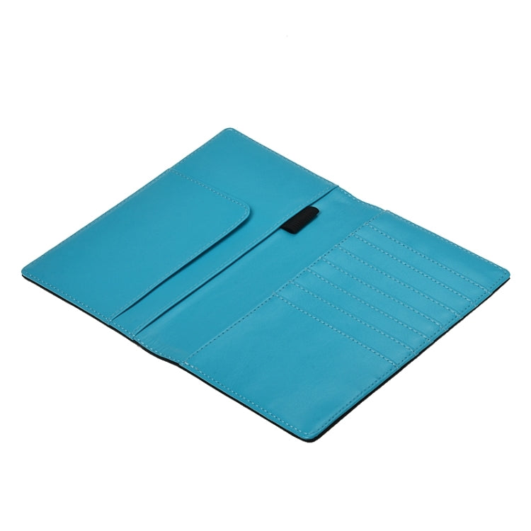 Classical Leather Passport Travel Wallet Case with Card Slots &Wallet & Pen Strap (Random Color Delivery)