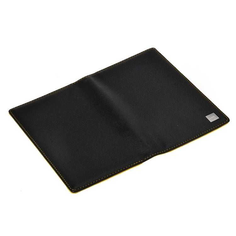 Classical Leather Passport Travel Wallet Case with Card Slots &Wallet & Pen Strap (Random Color Delivery)